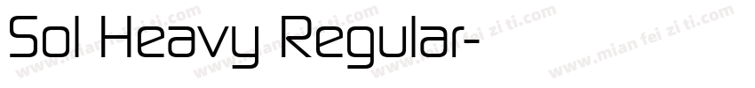 Sol Heavy Regular字体转换